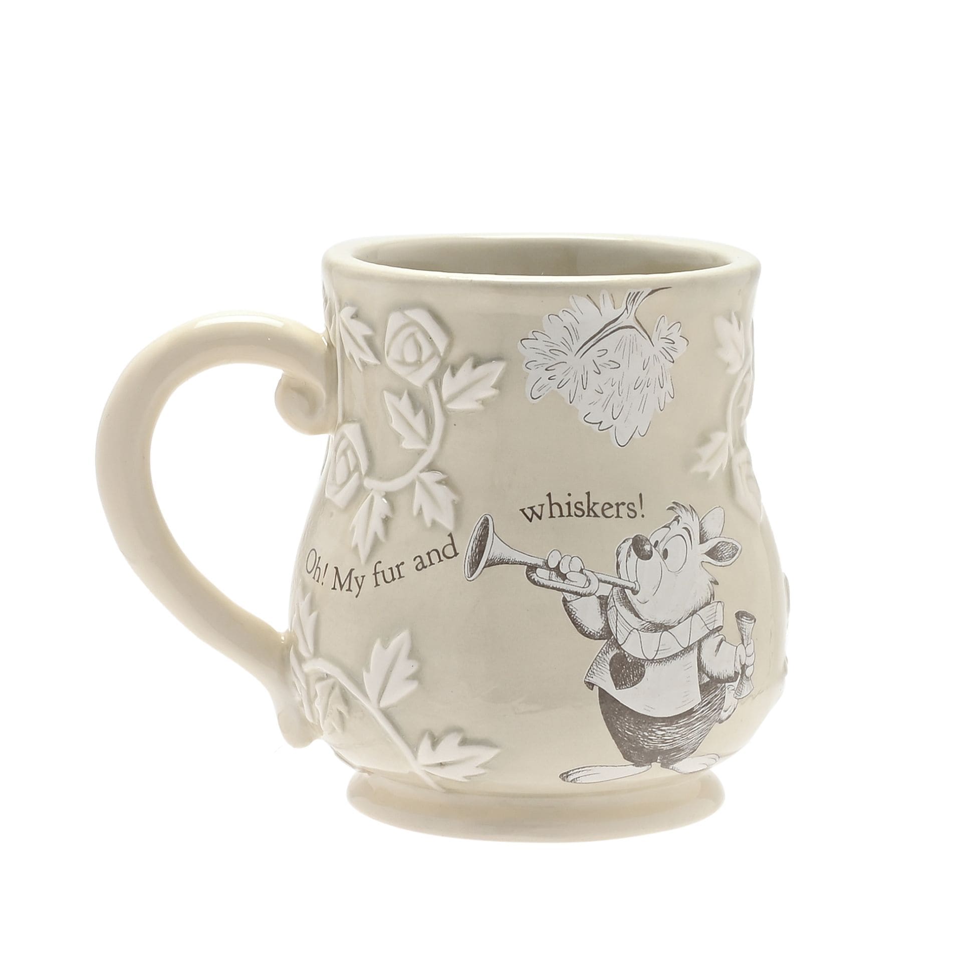 di2243 Disney Geschirr, Disney Widdop, DI2243, Disney Becher, Tasse, Disney Home Decor, Alice im Wunderland Kaffeebecher, Teebecher, Mug, Das weiße Kaninchen, White Rabbit