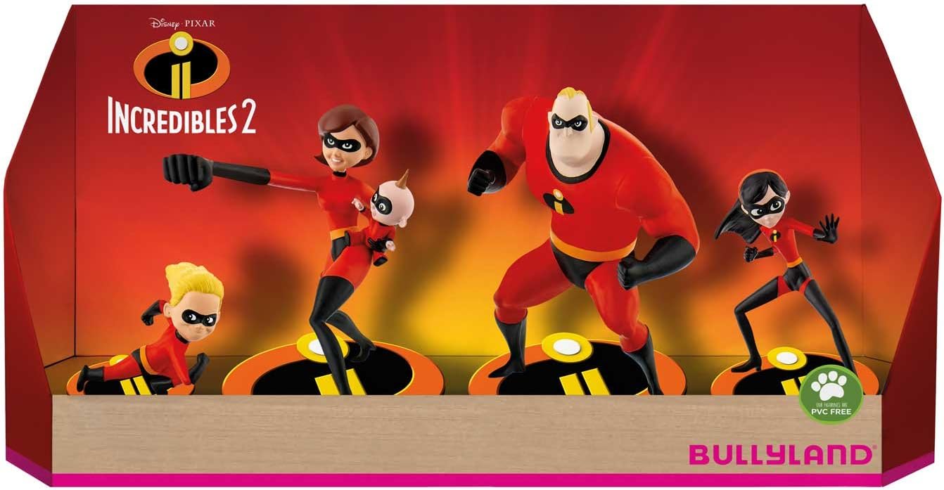 Die Unglaublichen Geschenkbox mit 4 Figuren - Walt Disney Spielfigur - Tortenfigur - Disneyfigur Bullyland 13289 Die Unglaublichen Geschenkbox mit 4 Figuren - Walt Disney Spielfigur - Tortenfigur - Disneyfigur Bullyland 13289