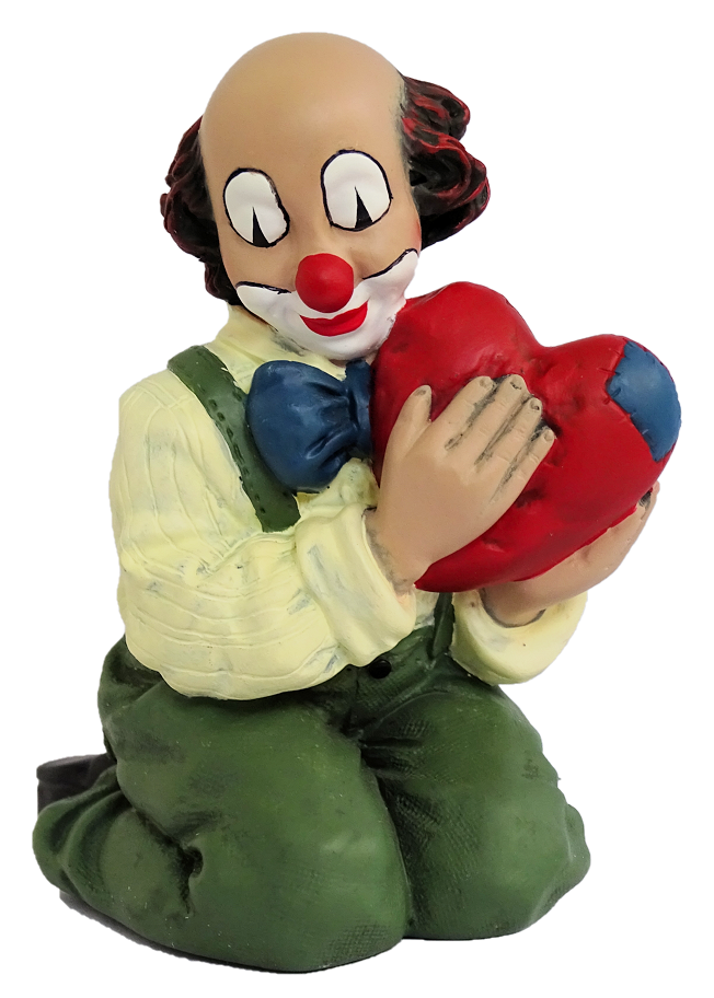 gc-35657a Gilde Handwerk, Gilde Clowns, Herzensbrecher, Clown mit Herz, 35657a, Gilde Clowns Comedy Collection