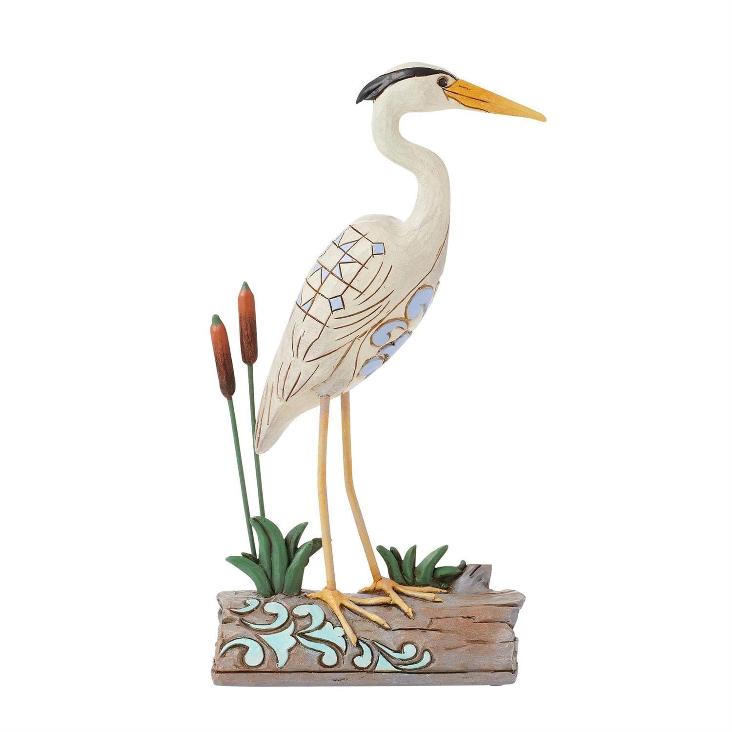 6016523 Jim Shore, Heartwood Creek, Jim Shore, Waterside Watcher, Blue Heron, Reiher, 6016523, Coastal Collection, maritime Dekoration