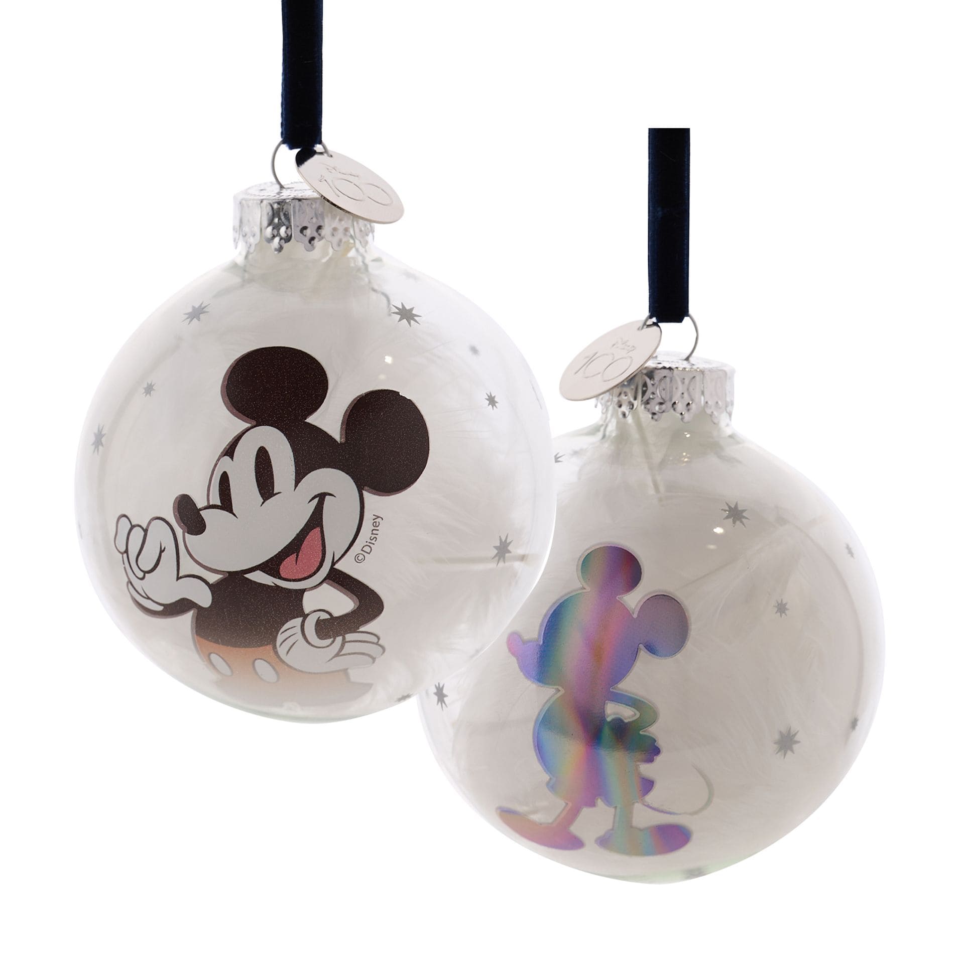 Disney Weihnachtskugeln, DI2037, Disney 100, Acryl-Weihnachtskugel, Disney Micky Maus, Micky Maus Weihnachtskugel, Walt Disney Weihnachten, Disney Mickey Mouse Bauble