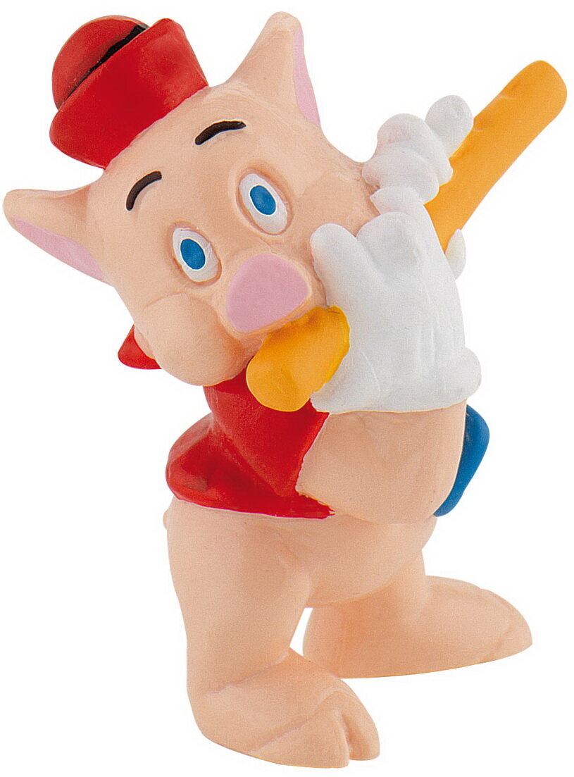 Die drei kleinen Schweinchen - Schweinchen Pfeifer / Walt Disney Spielfigur - Tortenfigur - Disneyfigur Bullyland 12490 Die drei kleinen Schweinchen - Schweinchen Pfeifer / Walt Disney Spielfigur - Tortenfigur - Disneyfigur Bullyland 12490
