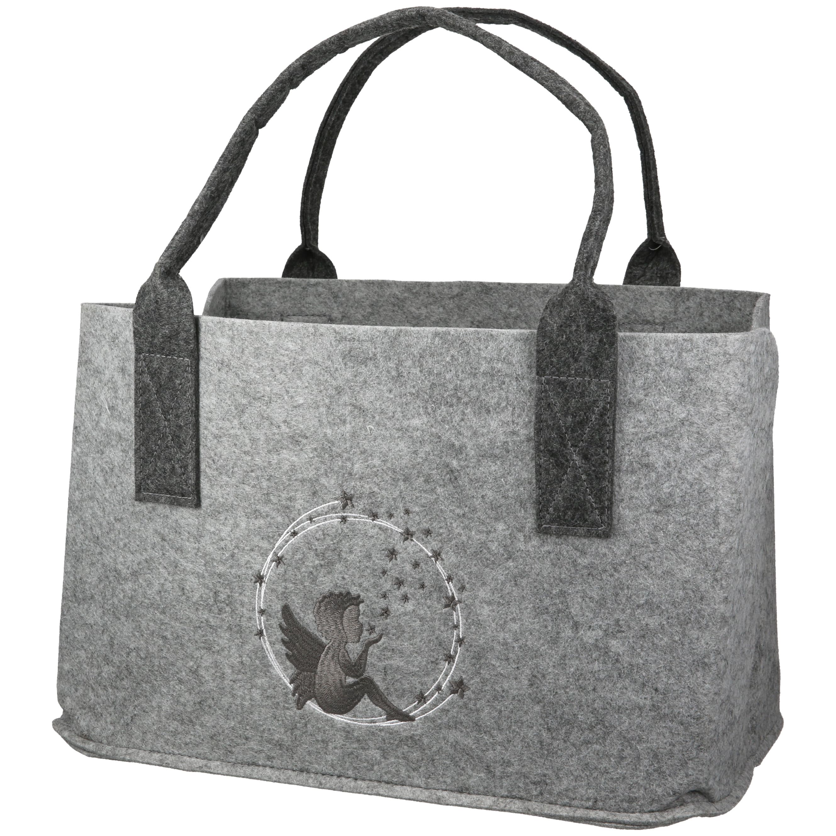 Engelszauber Tasche grau - Gilde Filztasche 55834 / Einkaufstasche / Strandtasche / Shopper / Handtasche / Tragetasche Engelszauber Tasche grau - Gilde Filztasche 55834 / Einkaufstasche / Strandtasche / Shopper / Handtasche / Tragetasche