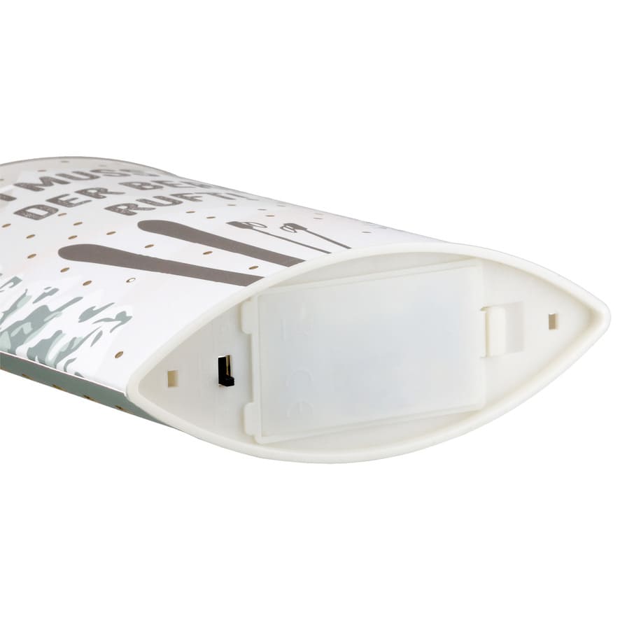 Tischlampe Der Berg ruft - Dekolampe Ski / 63268 Gilde LED Stimmungslicht mit Hundemotiv Dekoleuchte