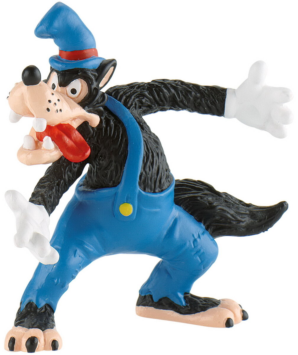 Die drei kleinen Schweinchen - Ede Wolf / Walt Disney Spielfigur - Tortenfigur - Disneyfigur Bullyland 12493 Die drei kleinen Schweinchen - Ede Wolf / Walt Disney Spielfigur - Tortenfigur - Disneyfigur Bullyland 12493