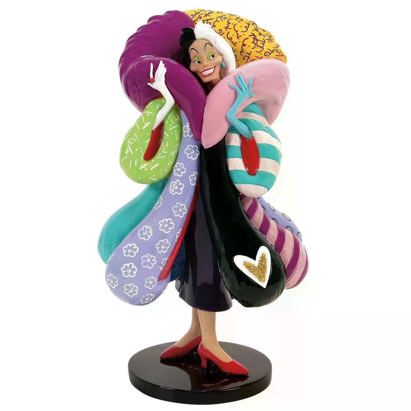 Cruella de Vil Figur by Disney Britto –  6018075 Romero Britto 65 Jahre 101 Dalmatiner Pop Art Figur