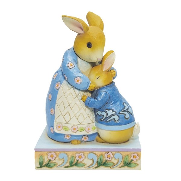 6010686a Beatrix Potter by Jim Shore, Beatrix Potter, Peter Rabbit, Peter Hase, Peter Rabbit with Mrs. Rabbit, 6010686, Peter Hase und Mrs. Rabbit, Jim Shore Beatrix Potter, Jim Shore Peter Rabbit