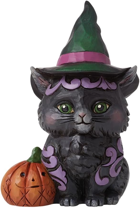 Schwarze Katze mit Kürbis - Heartwood Creek by Jim Shore 6012747 Schwarze Katze mit Kürbis - Heartwood Creek by Jim Shore 6012747
