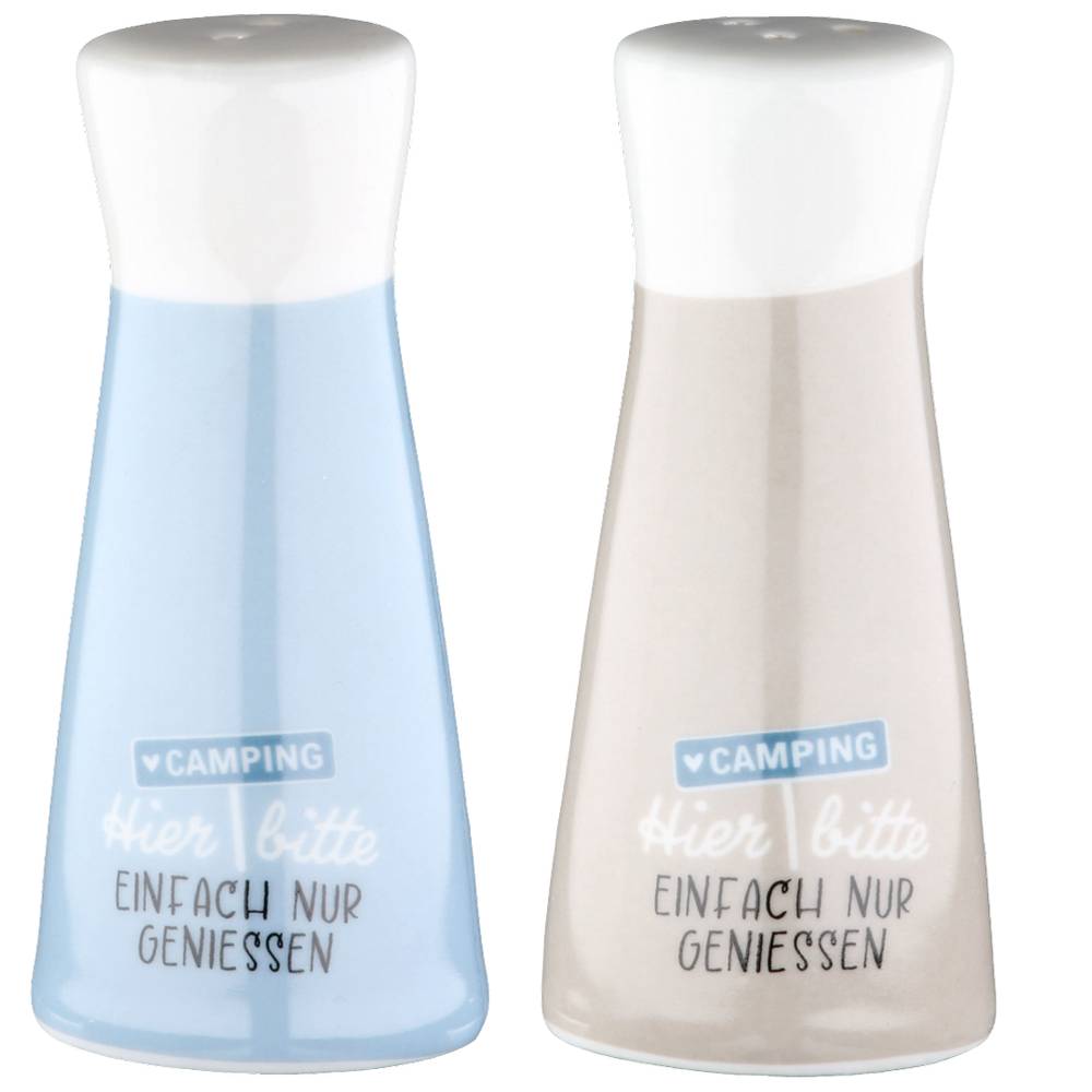 Salz- und Pfefferstreuer Camperglück Hier bitte einfach nur genießen - Gilde 62730
