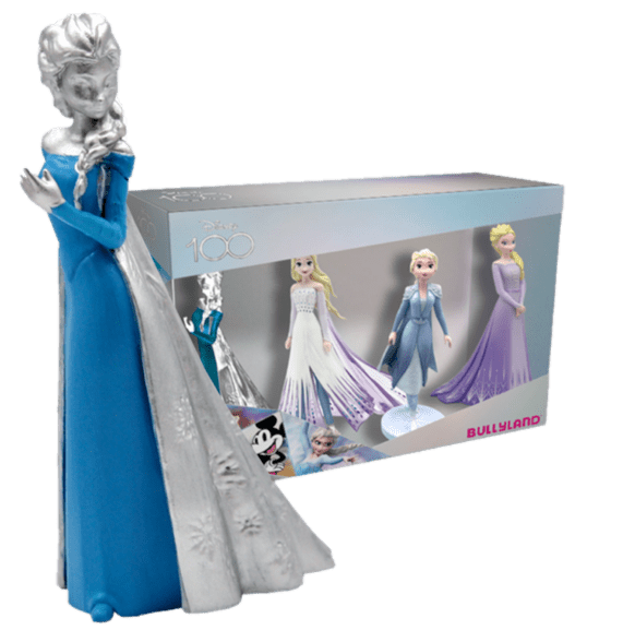 13415a Bullyland, Disney Bullyland, Bullyland Disneyfigur, 13415, 100 Jahre Disney Frozen Platin Geschenkset, Die Eiskönigin Geschenkset
