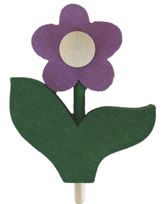 HK-46-324-127 Sebastian Design, Sebastian Design Kerzenringe, Kerzenring, Candlerings, skandinavische Kerzenringe, Steckfiguren, Blume mit Blatt, 46-324