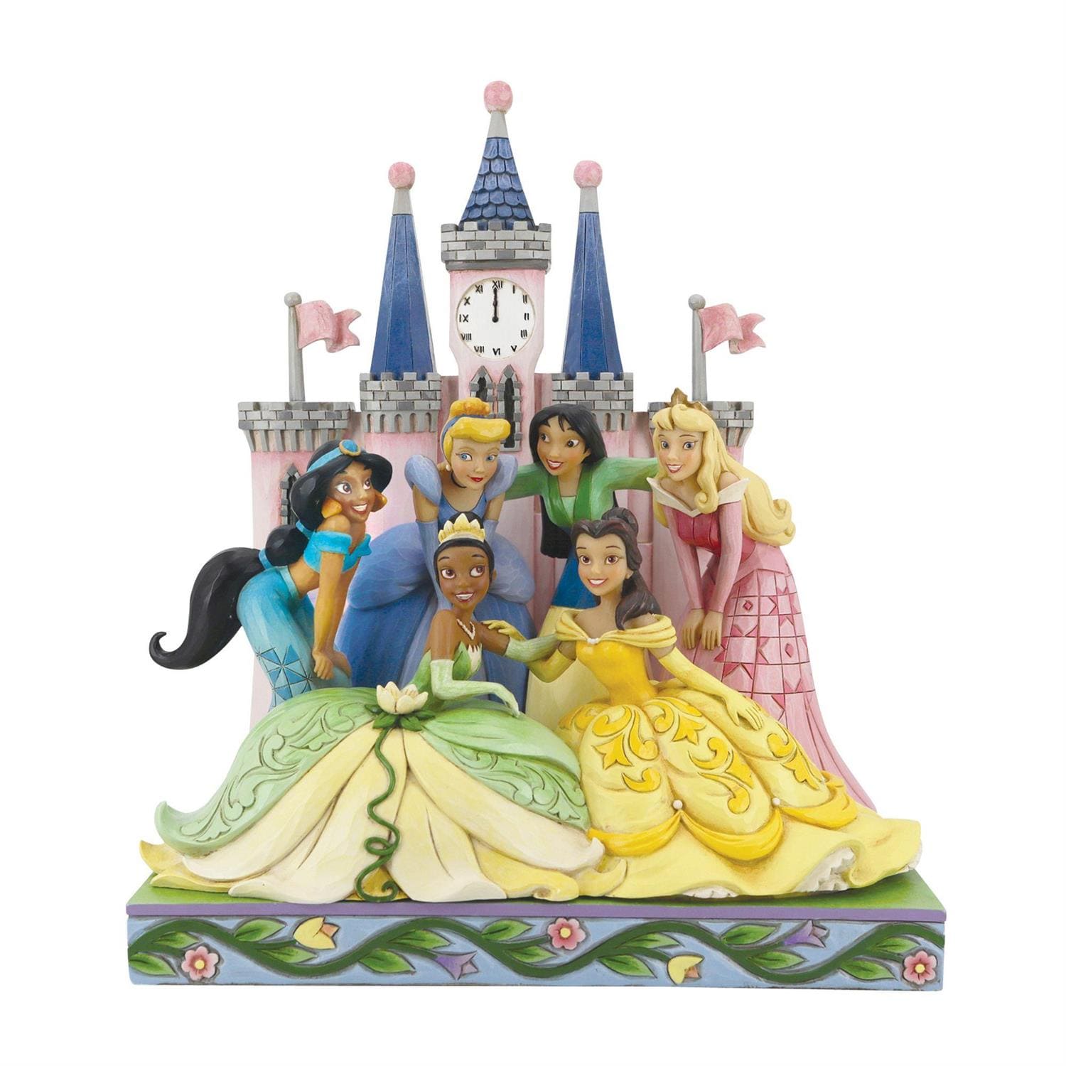 6013075 Disney Traditions, Jim Shore, Disney Traditions Jim Shore, 6013075, Beautiful & Brave, Wunderschön & Tapfer, Princess Group Castle, Prinzessinnen mit Schloss, Disney Traditions Prinzessinnen, Jim Shore Princess