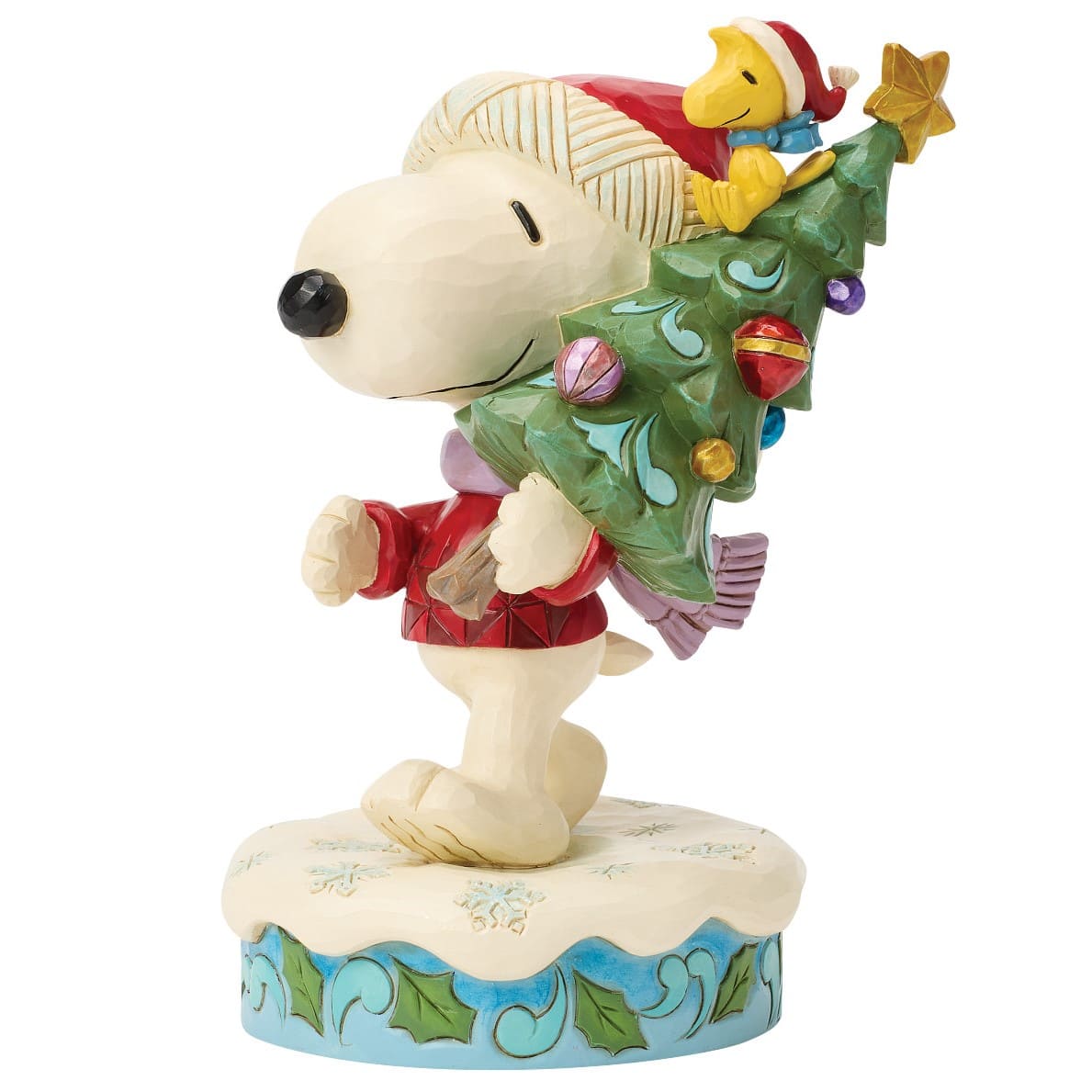 Our Little Tree Snoopy & Woodstock mit Weihnachtsbaum 6018681 - Jim Shore Peanuts Figur