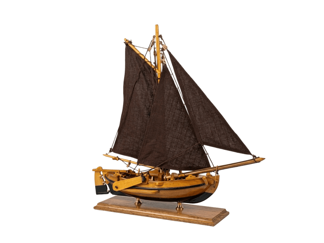 Authentic Models Dutch Botter – Traditionelles holländisches Fischereischiff Modell 32 x 36 cm