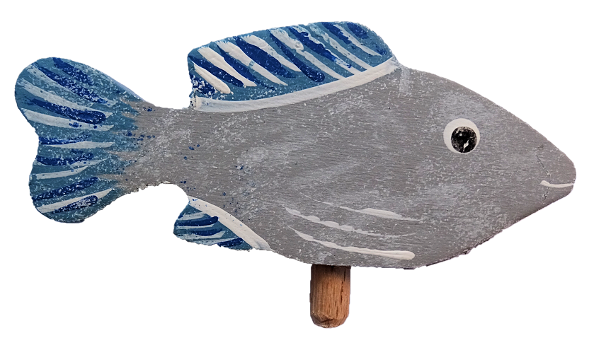 HK-M-015 Meeresbewohner Fisch Guppy - Steckfigur für den großen Kerzenring von Sebastian Design