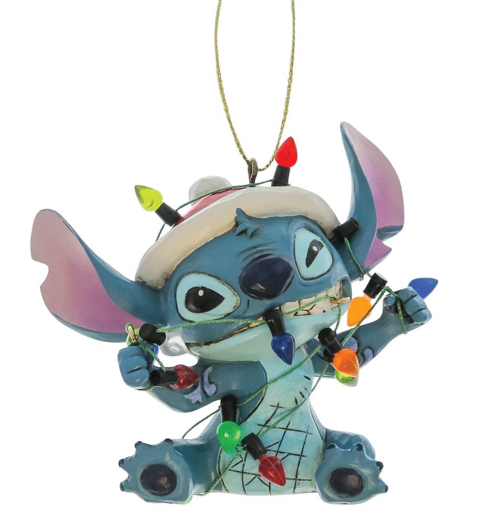 Stitch Wrapped In Lights Ornament / Stitch mit Lichterkette - Disney Traditions by Jim Shore 6017542 Disney Figur Stitch Wrapped In Lights Ornament / Stitch mit Lichterkette - Disney Traditions by Jim Shore 6017542 Disney Figur