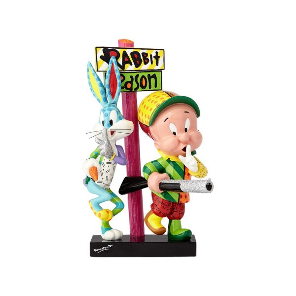 4055720a Romero Britto, Looney Tunes by Romero Britto, Looney Tunes, Britto Looney Tunes, Britto Disney, Elmer Fudd, Buggs Bunny, Elmer Fudd & Bugs Bunny, 4055720