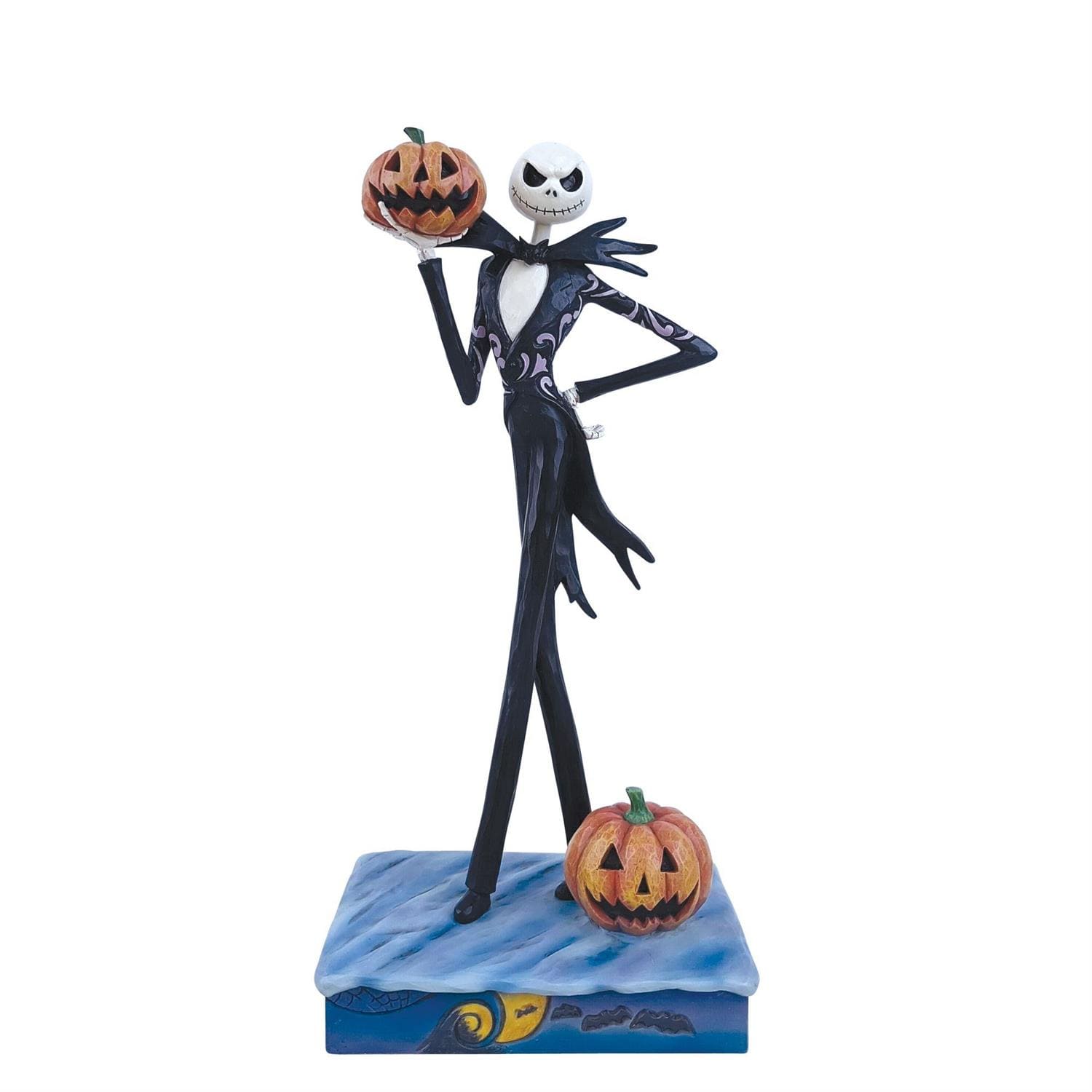 6016592 Jim Shore, Disney Traditions, Disneyfigur, Jim Shore Figur, 6016592, Disney Halloweenfigur, Jack Skellington with Pumpkins, Frightful Fun, Jack mit Kürbissen