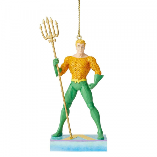 dt-6005072 Disney Traditions, Jim Shore, Silver Age - DC Comics Justice League, Aquaman Ornament / Anhänger