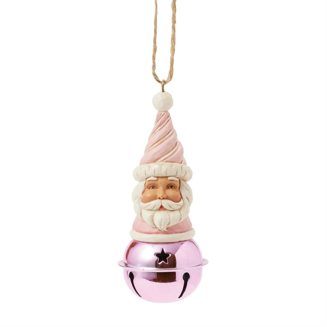 Sweets Santa Bell Ornament - Weihnachtsmannkopf auf Glöckchen - Heartwood Creek by Jim Shore 6017021 Sweets Santa Bell Ornament - Weihnachtsmannkopf auf Glöckchen - Heartwood Creek by Jim Shore 6017021