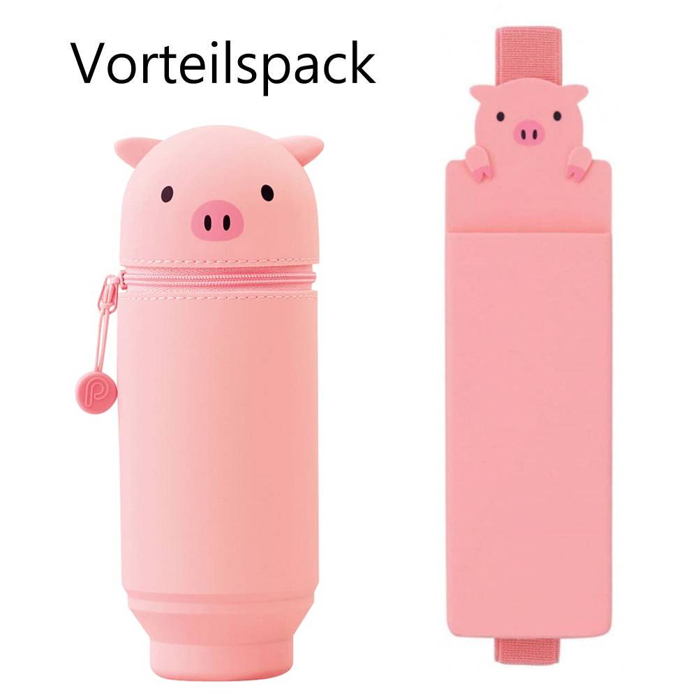 pl-7714_20-5 PuniLabo, Punilabo, Lihit Lab, Federtasche und Stiftehalter, stehende Federtasche, Pencil Case, animal, Tiere, innovativ, innovative, stand up pen case, Buchband Stifteetui, Vorteilspack