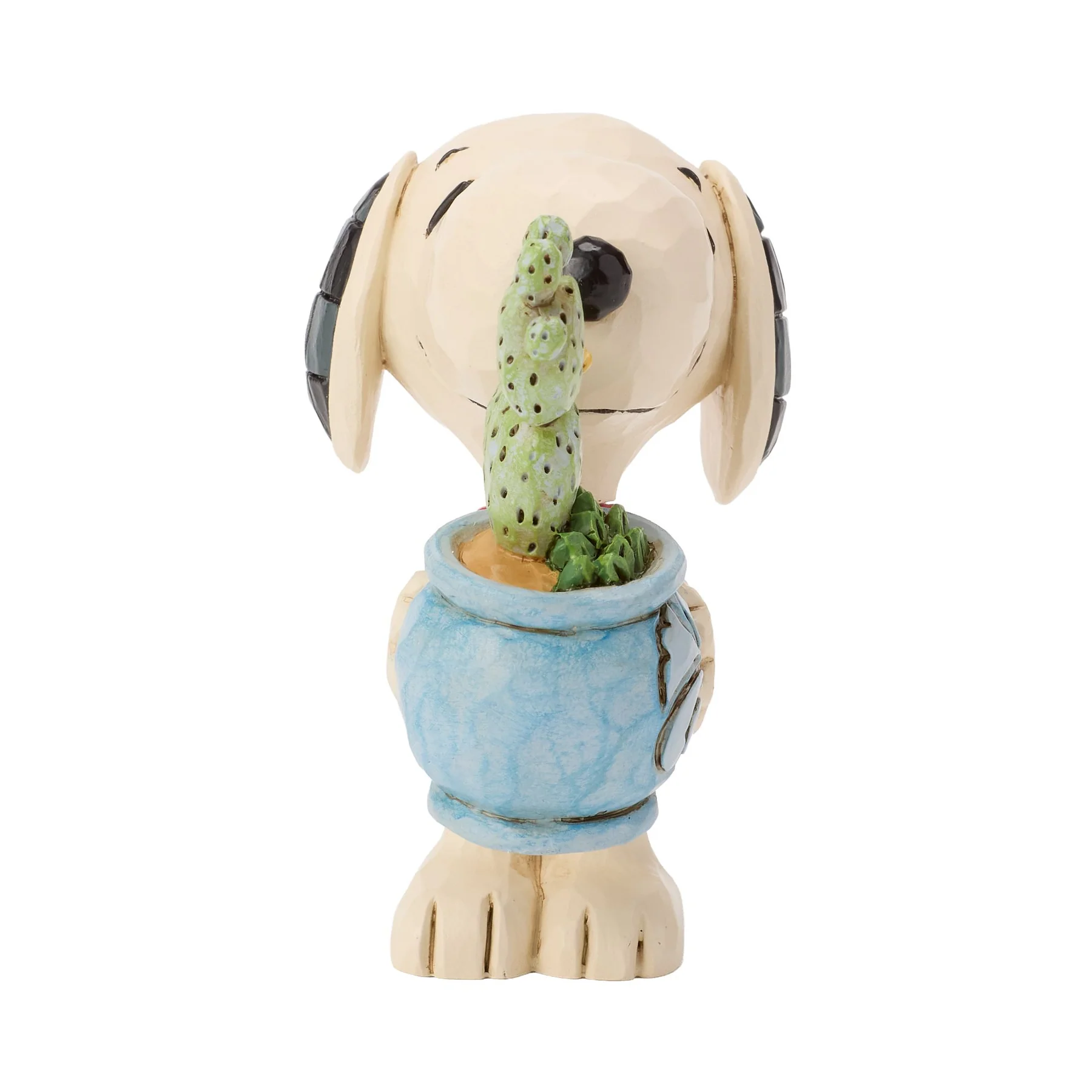 Snoopy mit Kaktus Minifigur - Snoopy with Plant 6019600 Jim Shore Peanuts Snoopy Figur