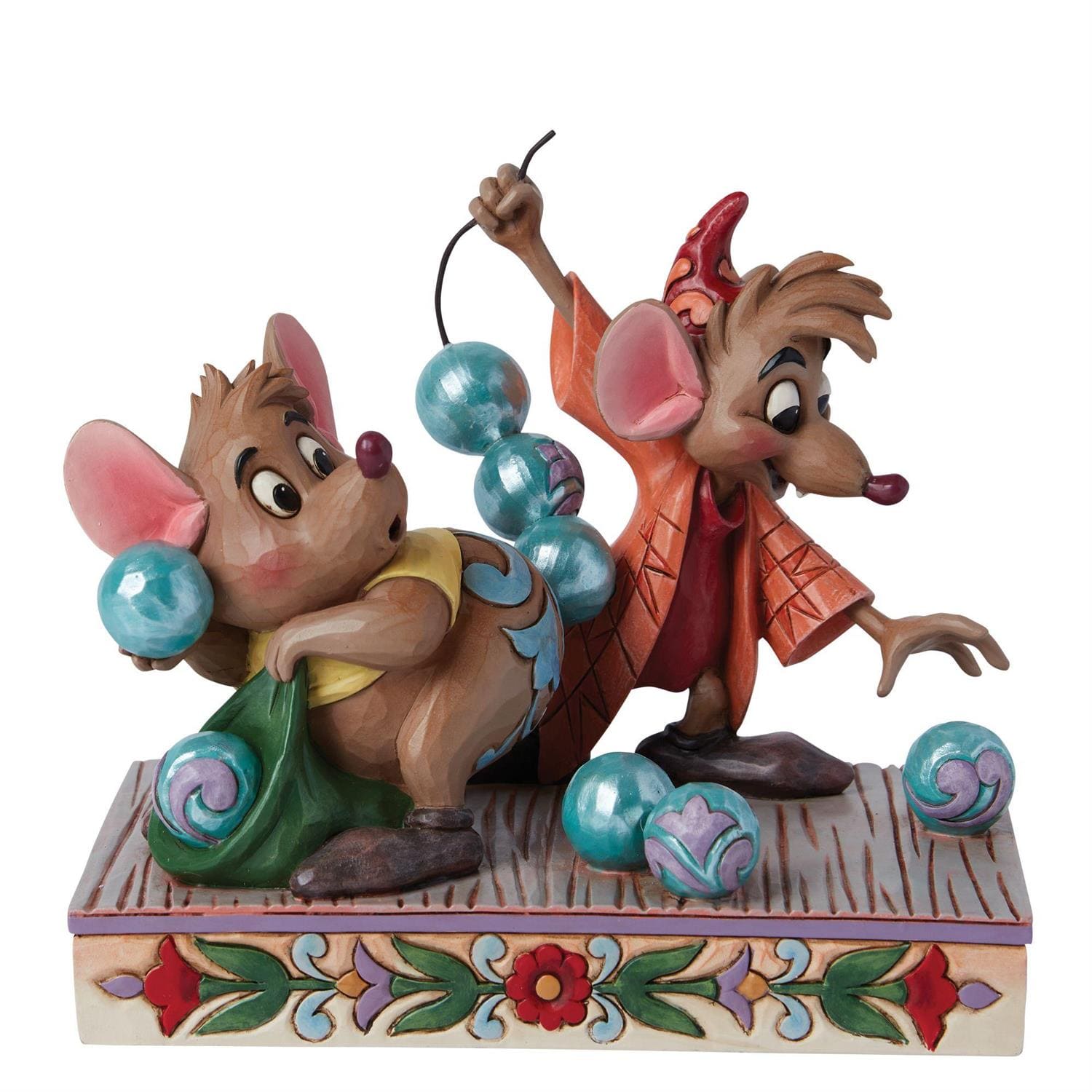 6015020 Jim Shore, Disney Traditions, Jim Shore Disney, 6015020, Beady for Cinderelly, Perlen für Cinderella, Jac & Gus, Cinderella, Jim Shore Disneyfigur, Jim Shore Figur