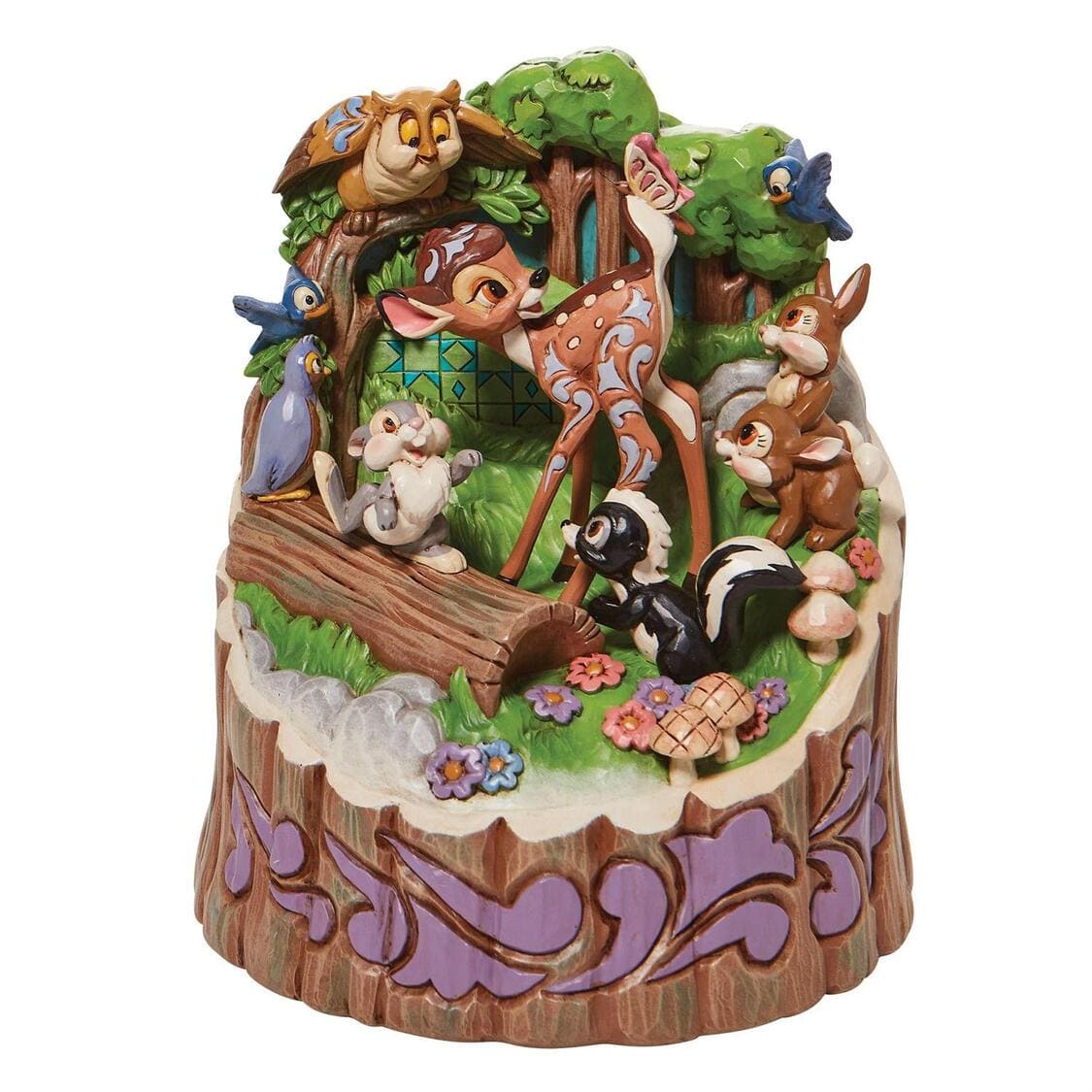 6010086 Jim Shore, Disney Traditions, Jim Shore Disney Traditions, 6010086, Bambi Carved By Heart, Forest Friends, Waldfreunde, Jim Shore Disney, Jim Shore Disney, Jim Shore Bambi, Walt Disney Bambi