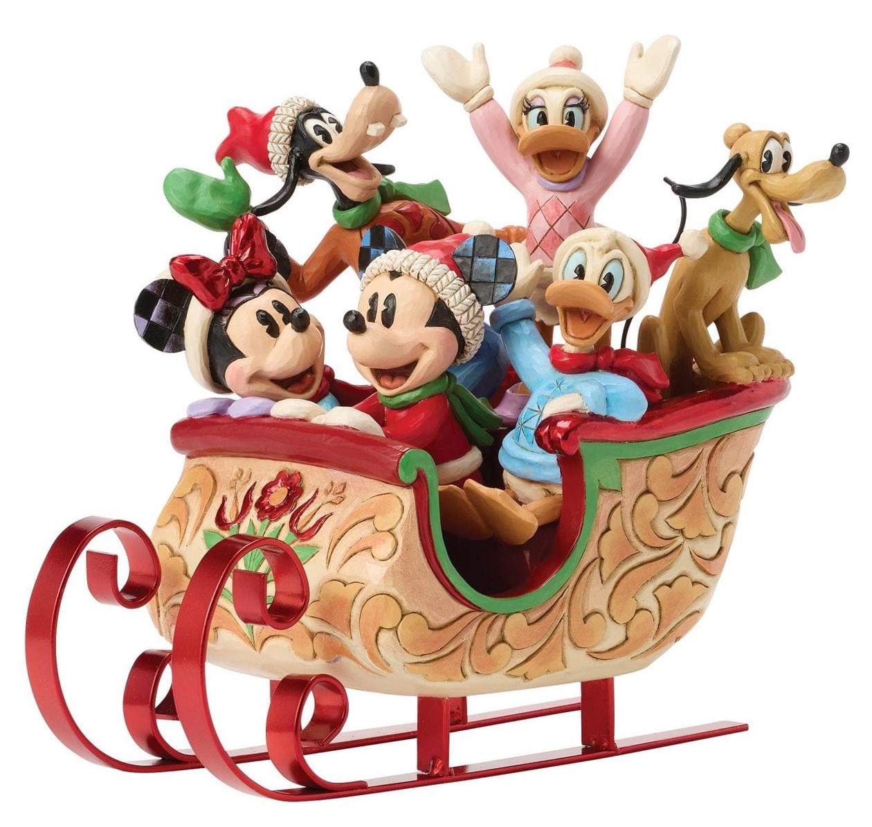 A Sleigh Full of Joy Mickey & Friends Schlitten / Sled - Disney Traditions by Jim Shore 6016883 A Sleigh Full of Joy Mickey & Friends Schlitten / Sled - Disney Traditions by Jim Shore 6016883
