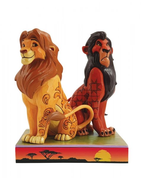 6010093a Jim Shore, Disney Traditions, Jim Shore Disney Traditions, 6010093, Simba & Scar, The Lion King, König der Löwen, Jim Shore Disney, Jim Shore Winnie Puuh, Jim Shore Disney, Walt Disney König der Löwen
