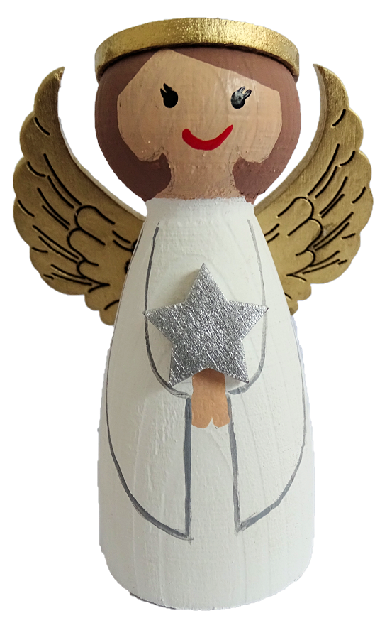 HK-W-2021-01 Sebastian Design, Candlering, Kerzenring, Skandinavischer Holzkranz, Skandinavische Kerzenringe, Steckfigur Engel mit Stern, Engel gold, Jahreszeitentisch, Holzkranz, hygge, HK-W-2021-01, Kerzenringe
