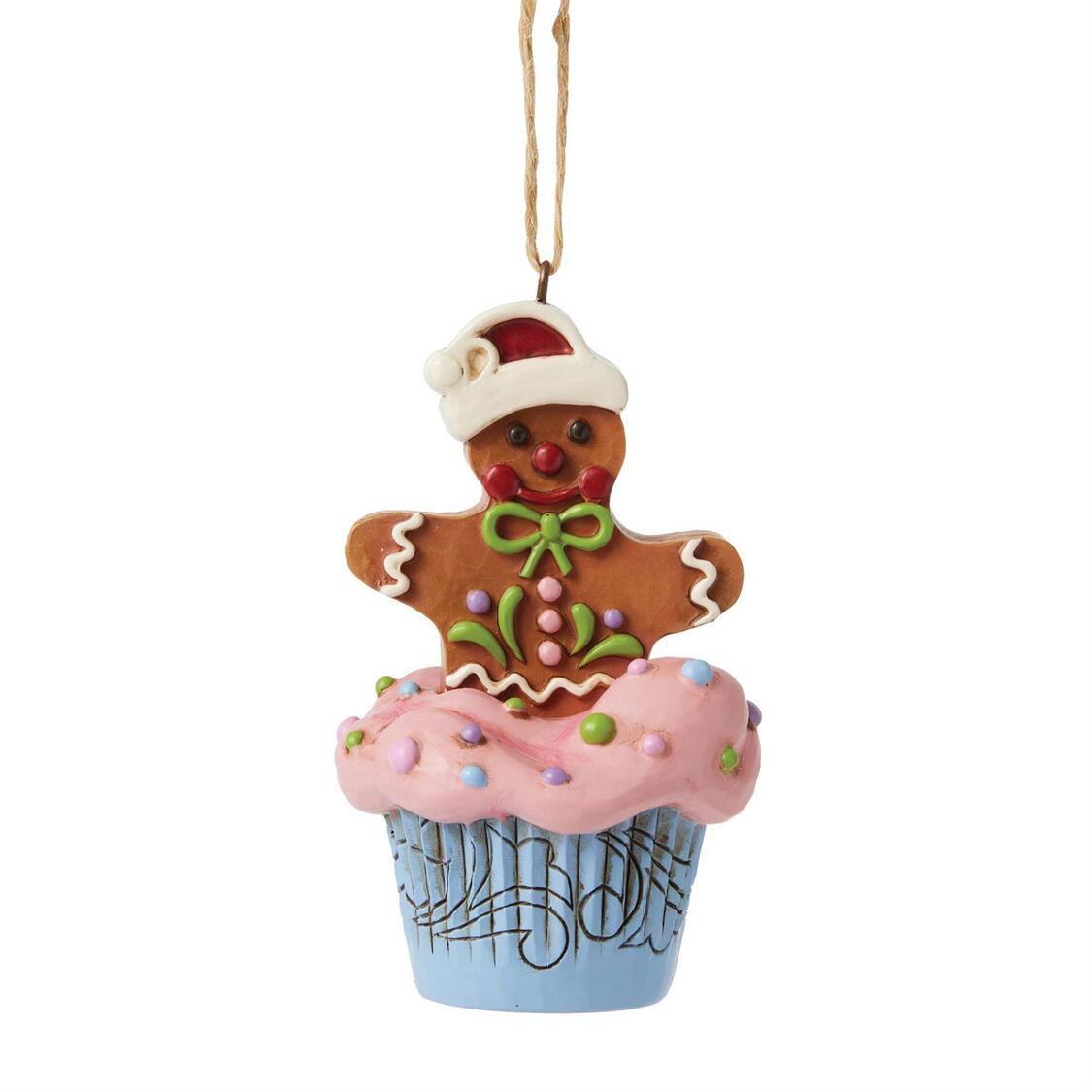 Gingerbread Cupcake Ornament Lebkuchenmann Cupcake - Heartwood Creek by Jim Shore 6017271 Gingerbread Cupcake Ornament Lebkuchenmann Cupcake - Heartwood Creek by Jim Shore 6017271