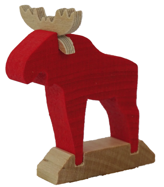 HK-46-351-120 Sebastian Design, Kerzenringe, Kerzenring, Candle Ring, Holzkranz, Steckfigur, Elch