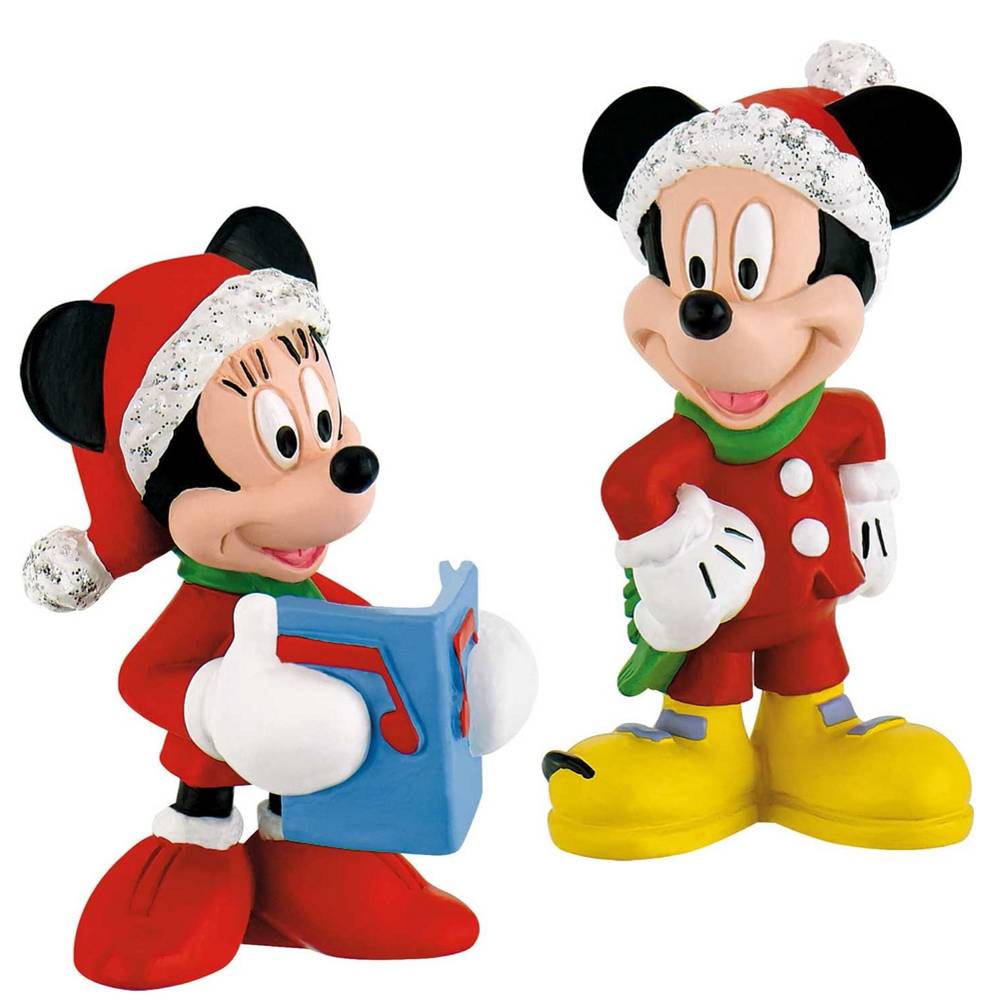 Micky & Friends - Weihnachten Micky & Minnie Maus / Walt Disney Spielfigur - Torenfigur - Disneyfigur Bullyland 15441, 15442 Micky & Friends - Weihnachten Micky & Minnie Maus / Walt Disney Spielfigur - Torenfigur - Disneyfigur Bullyland 15441, 15442