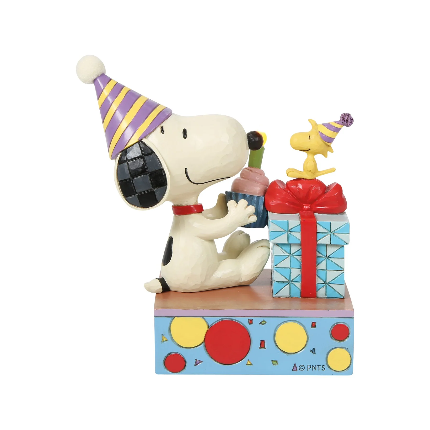 Peanuts - You Take The Cake Snoopy Geburtstagsfigur mit LED Kerze und Cupcake - 6019599 Jim Shore Peanuts Snoopy Figur