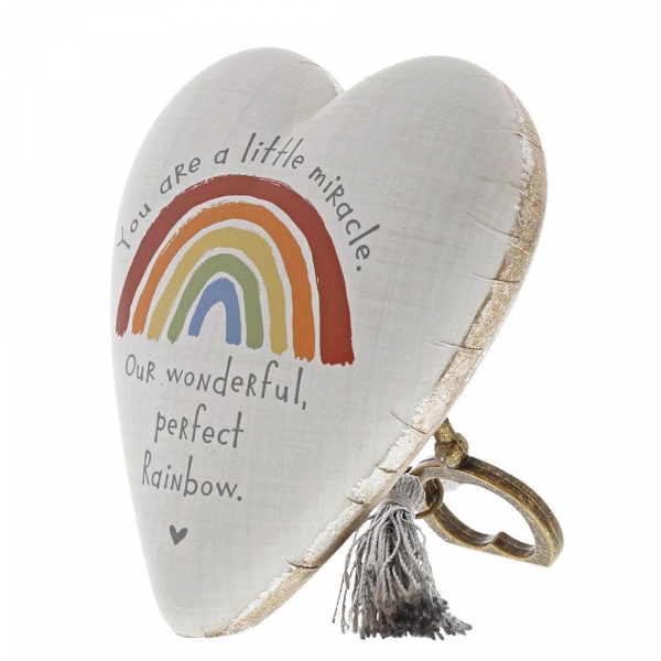 art-1003480221d Demdaco, Art Hearts, Key To My Heart, Rainbow Baby Art Heart, 1003480221, Geburt, Baby
