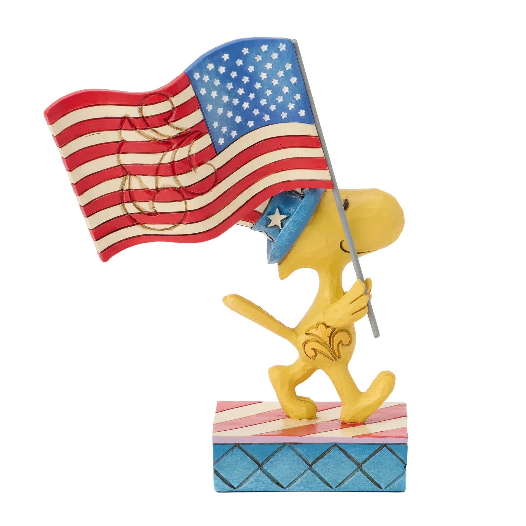 Sweet Liberty - Patriotic Woodstock with Flag - 6019594 Jim Shore Peanuts Snoopy Figur