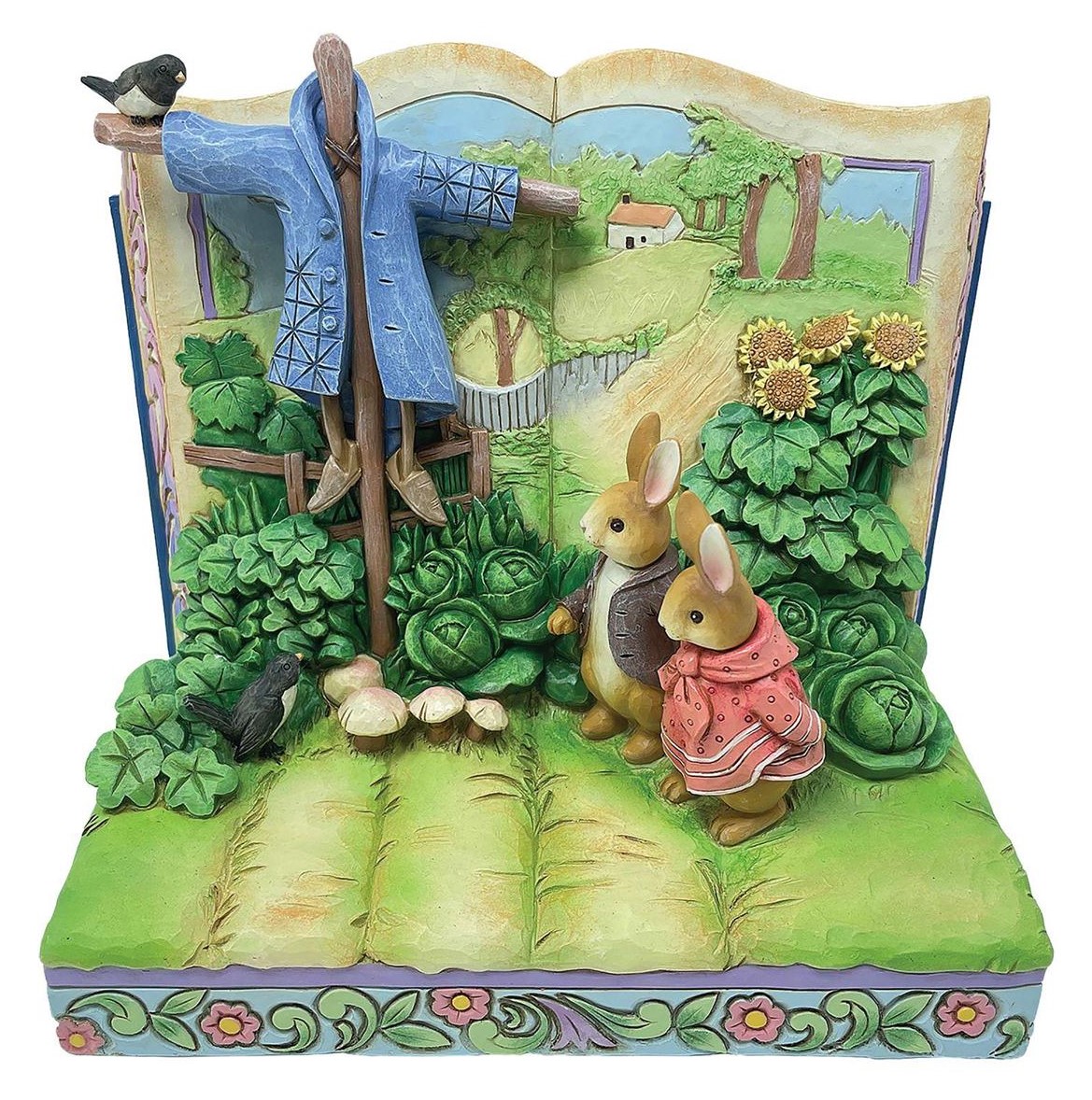 6012486 Beatrix Potter, Jim Shore Beatrix Potter, 6012486, Jim Shore Peter Rabbit, Mr. McGregor's Decoy, Mr. Mc Gregors Lockvogel, Peter Rabbit Storybook, Beatrix Potter Peter Rabbit, Peter Hase, Jim Shore Peter Hase, Benjamin Bunny, Flopsy