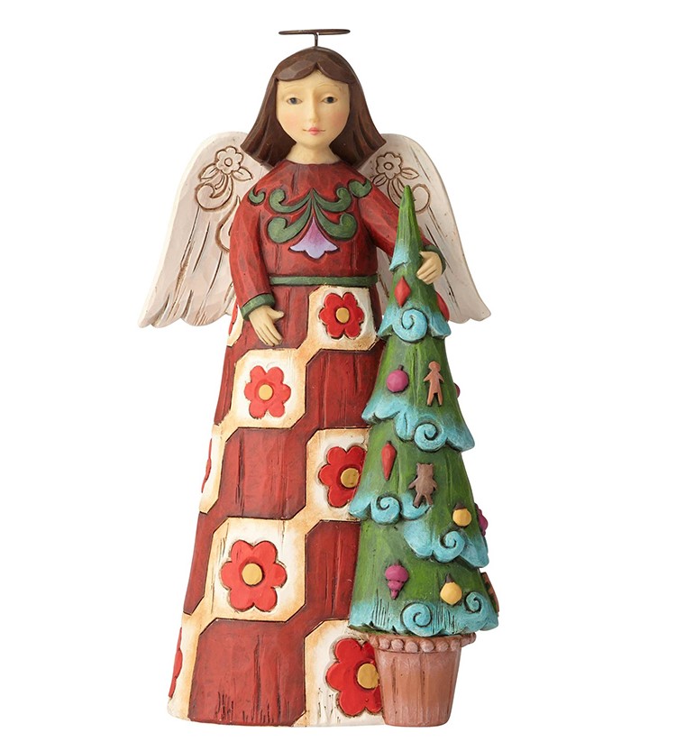 Folklore Angel with Tree Jim Shore Heartwood Creek 6001448 Folklore Angel with Tree Jim Shore Heartwood Creek 6001448