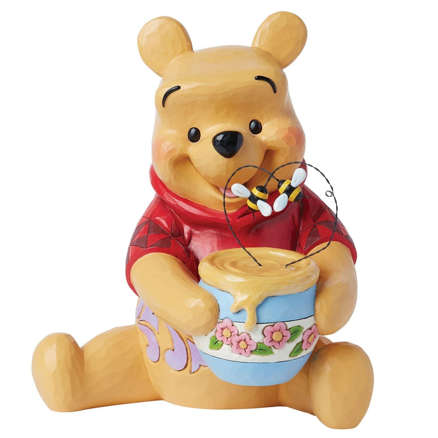 6014321 Jim Shore, Disney Traditions, Jim Shore Disney, 6014321, Bee Sweet Winnie Pooh, Winnie Puuh Figur mit Honigtopf, Winnie Pooh XL, Jim Shore Disneyfigur, Jim Shore