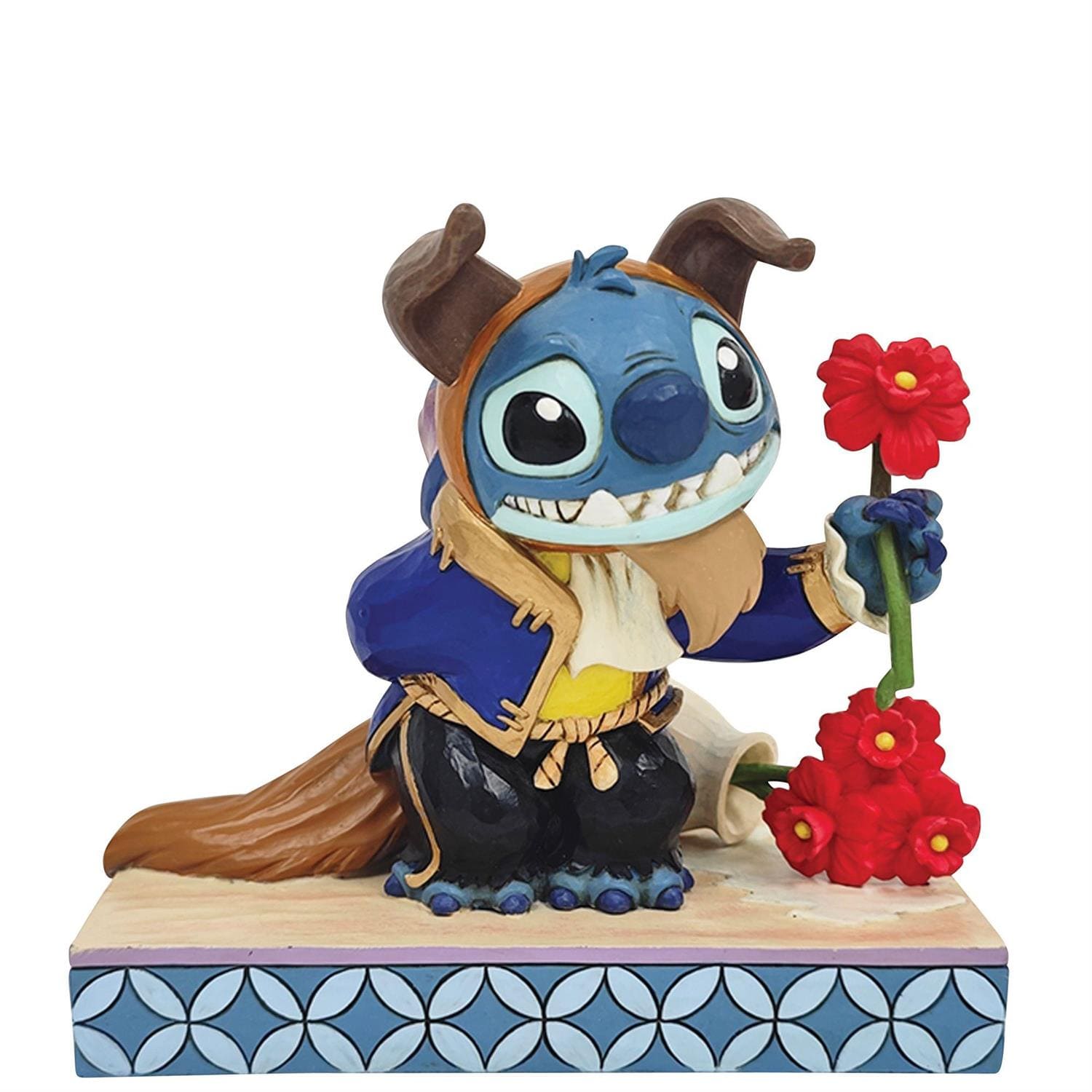 6016598 Jim Shore, Disney Traditions, Disneyfigur, Jim Shore Figur, 6016598, Beauty and the Stitch, Lilo & Stitch, Stitch als Biest, Stitch as Beast