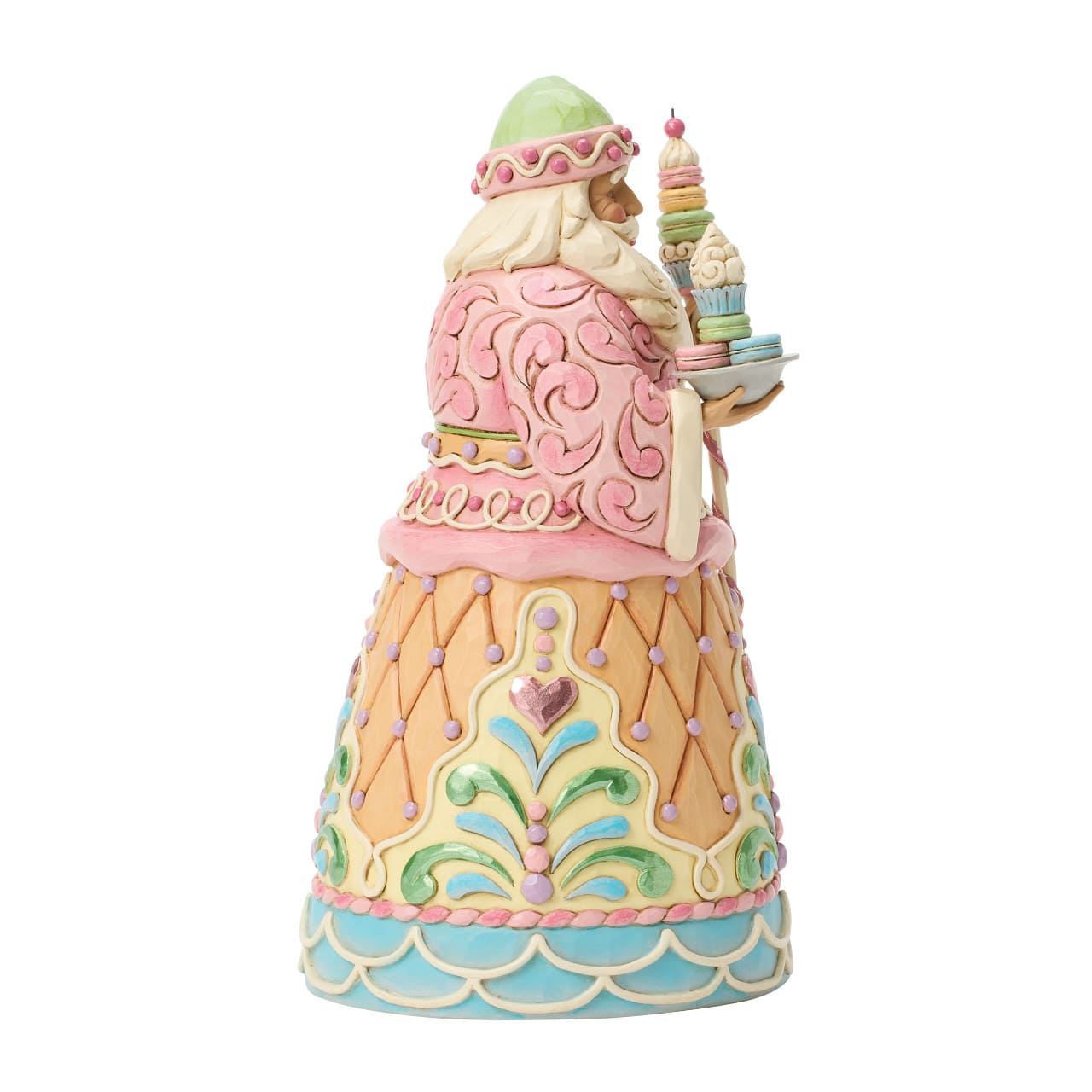 Sweets - Santa's Sweet Indulgence - Heartwood Creek by Jim Shore 6018891 - Weihnachtsmann mit Macaron-Stab