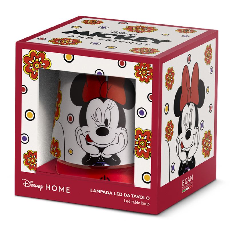Disney LED-Tischleuchte Minnie Maus - Minnie Mouse höhenverstellbar 103075 - Disney Nachttischlampe - Disney Lampe