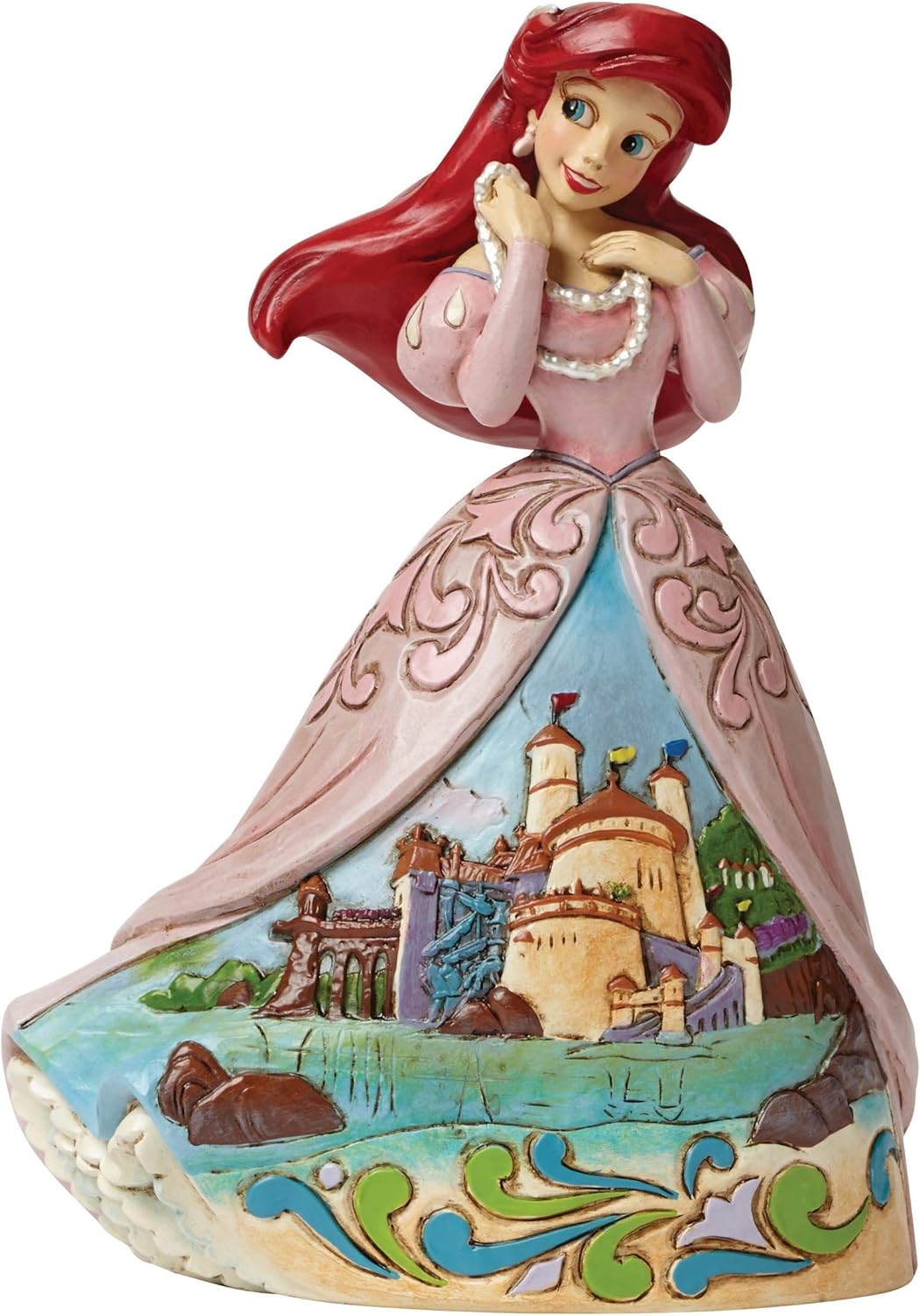 4045241a Disney Traditions, Jim Shore - Sanctuary By The Sea Ariel / Arielle Castle Collection, 4045241, Disneyfigur, Arielle