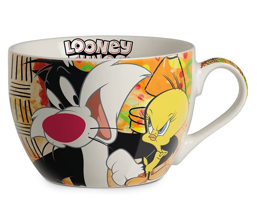 Frühstückstasse Becher XL - Looney Tunes Tweety & Silvester by Egan 116002 Frühstückstasse Becher XL - Looney Tunes Tweety & Silvester by Egan 116002