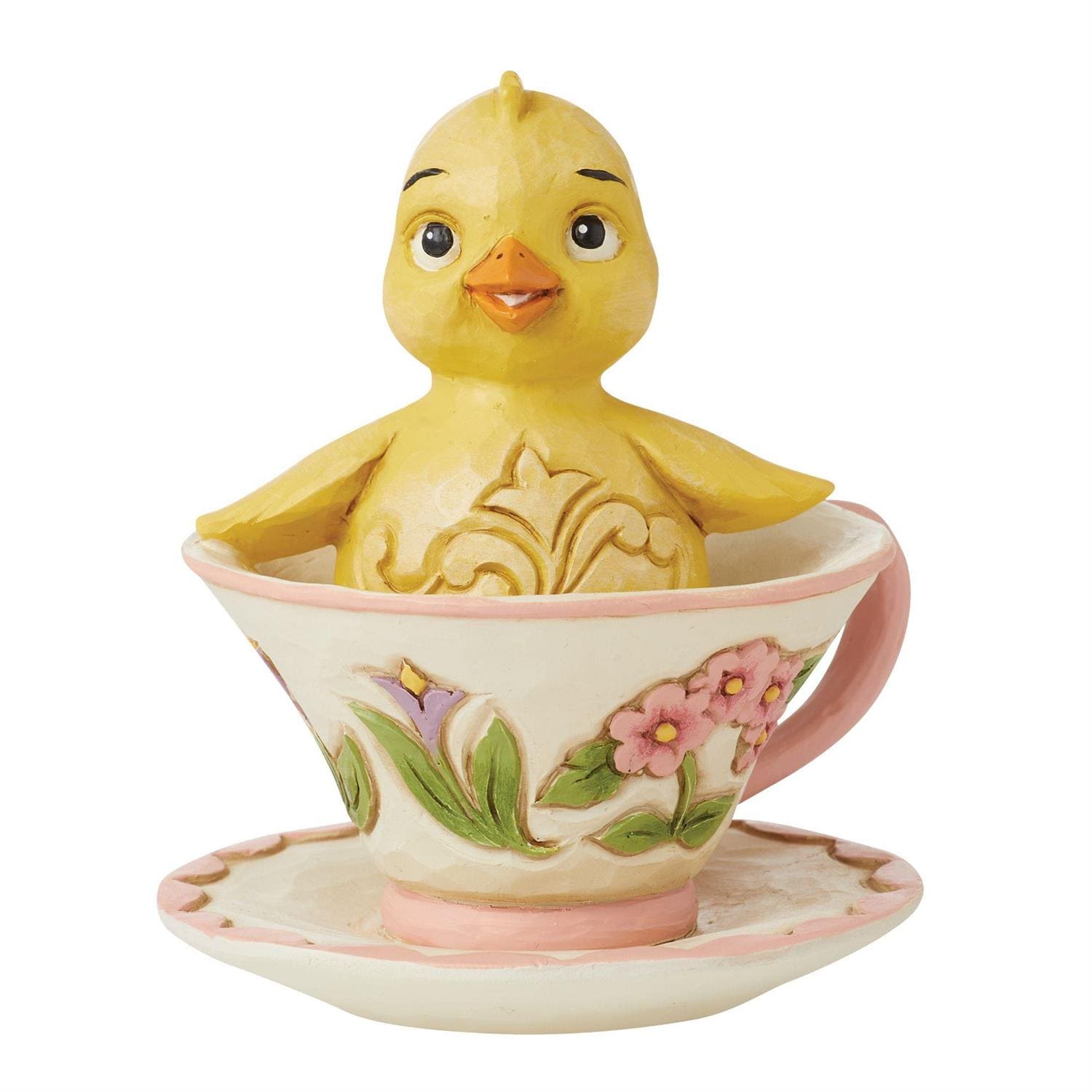 6016367 Jim Shore, Heartwood Creek, 6016367, Mini Chick in Teacup, Küken in Teetasse, Jim Shore Figur, Geschenkidee, Mitbringsel, Jim Shore Osterfigur