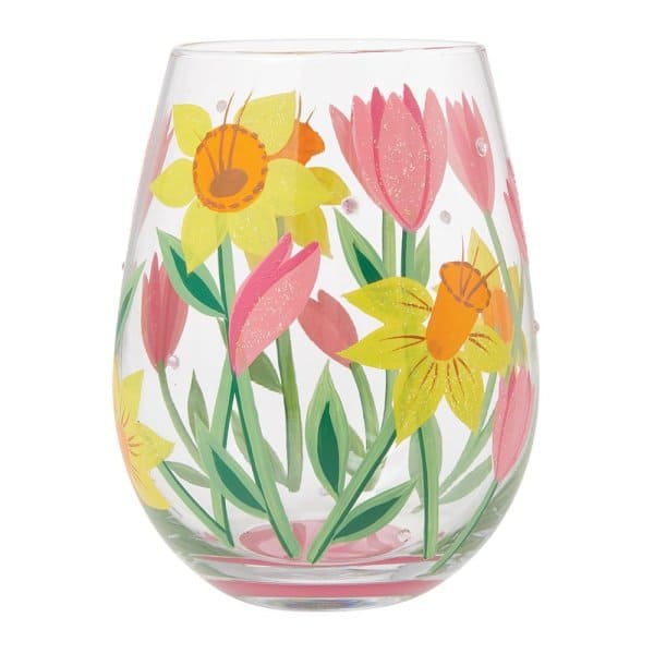 6014639a Lolita, Lolita Weinglas, Lolita Trinkglas, Lolita Stemless Glass, 6014639, Spring Bloom, Frühlingsglas, Lolita Gläser, Tulpen, Narzissen
