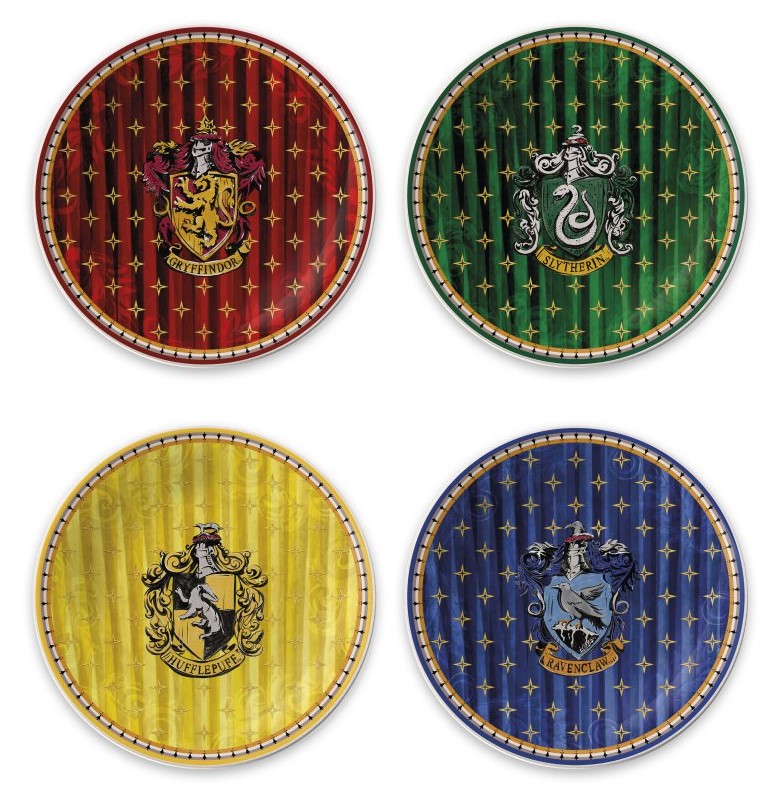 Harry Potter Egan Kuchenteller / Dessert Plates - 128011 - 4 Hogwarts Motive von Egan Italy Harry Potter Egan Kuchenteller / Dessert Plates - 128011 - 4 Hogwarts Motive von Egan Italy