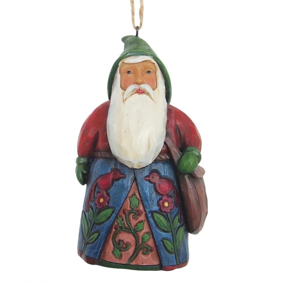 hc-4058771 Heartwood Creek, Jim Shore, Folklore Santa with Bag Ornament, Weihnachtsmann, Anhänger