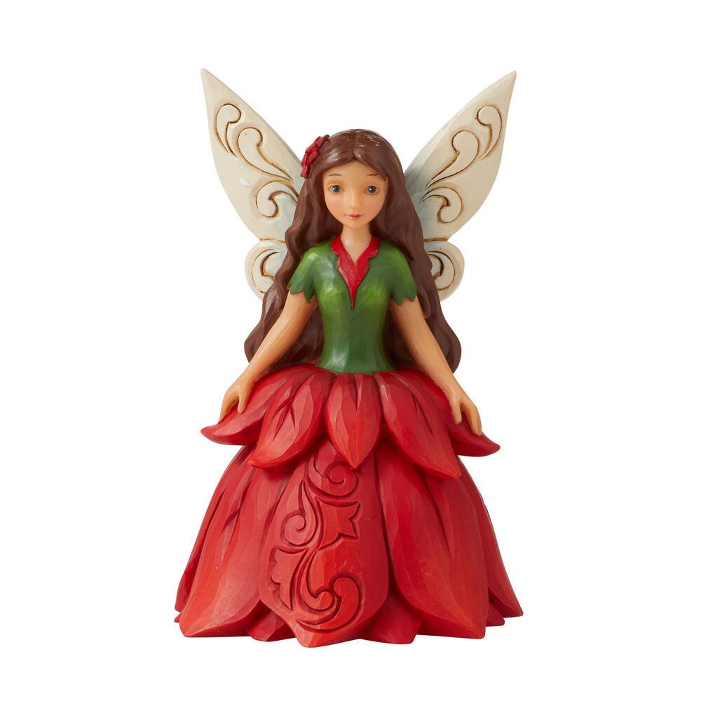 6011857 Jim Shore, Heartwood Creek, Jim Shore Heartwood Creek, Heartwood Creek by Jim Shore, 6011857, Poinsettia Fairy, Crimson Christmas, Weihnachtsstern-Elfe, Jim Shore Fairy, Jim Shore Elfe